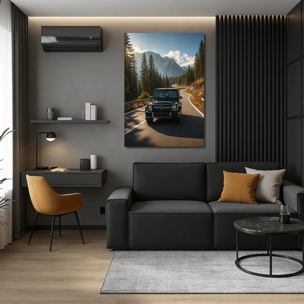 Mercedes G Wagen Black Mountain Road Drive – Wall Art