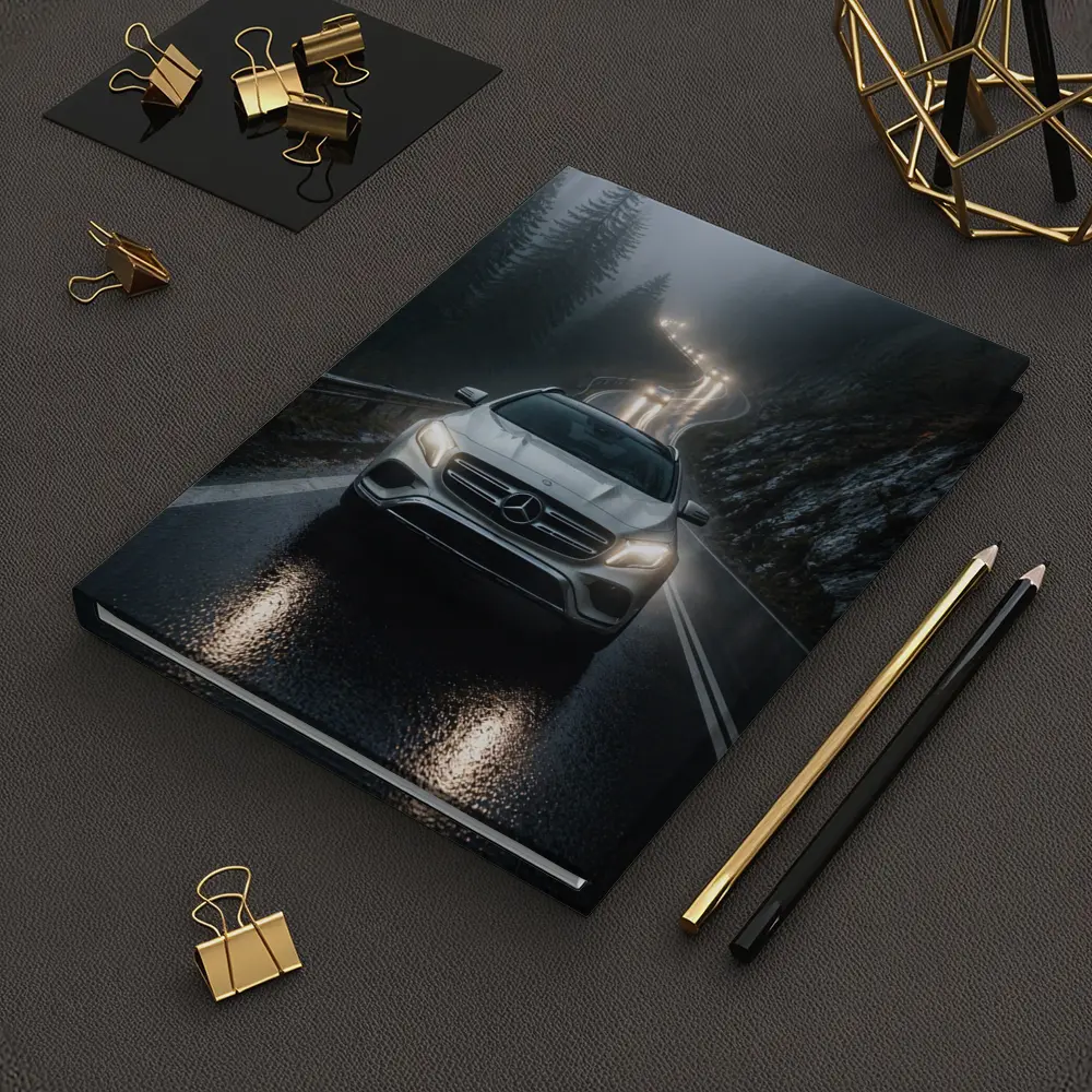 Mercedes GLA On Foggy Mountain Road – Notebooks