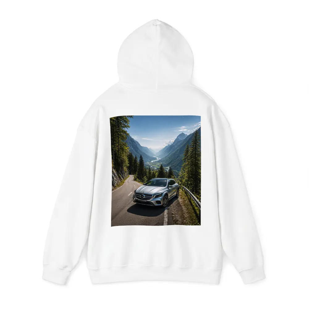 Mercedes Benz GLA On Mountain Alpine Road – Hoodies
