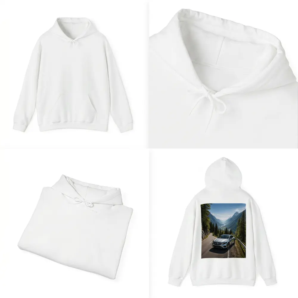 Mercedes Benz GLA On Mountain Alpine Road – Hoodies