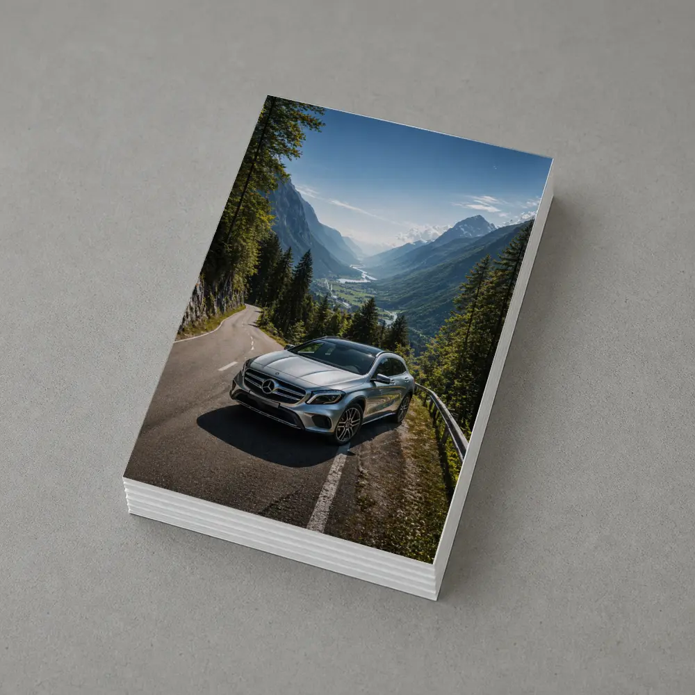 Mercedes Benz GLA On Mountain Alpine Road – Postcards