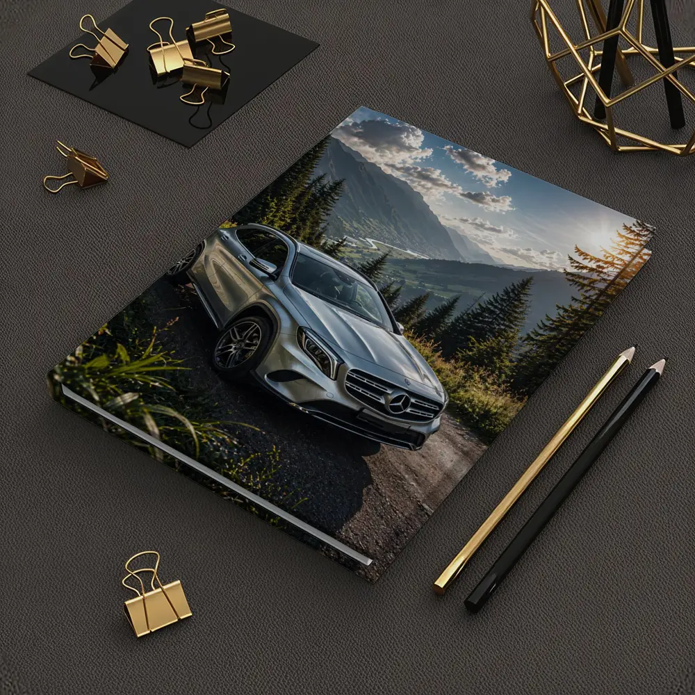 Mercedes Benz GLA Silver Mountain Road Scene – Notebooks