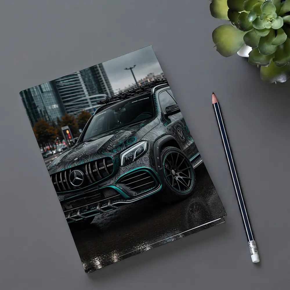 Mercedes GLB Custom Wrap Rainy City Street – Notebooks