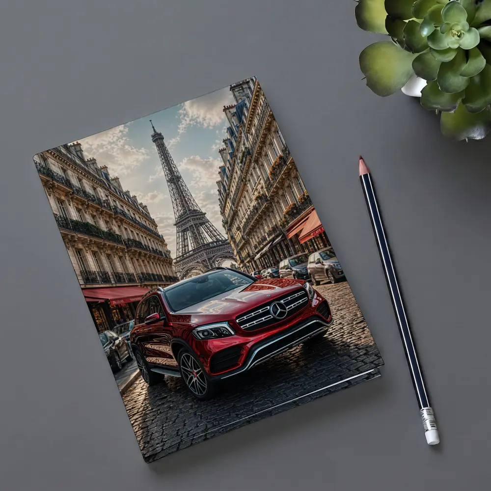 Mercedes GLB Red SUV Paris Streets – Notebooks