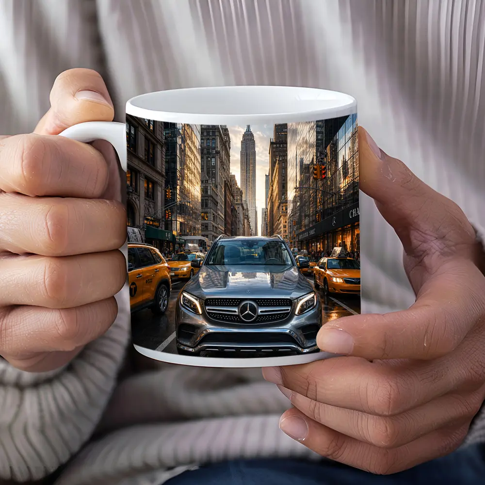 Mercedes GLC SUV New York City Street – Mugs