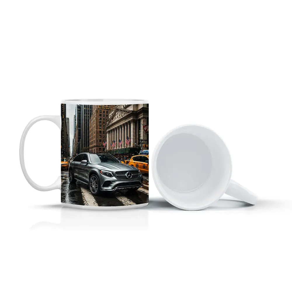 Mercedes Benz GLC Rainy New York Street – Mugs