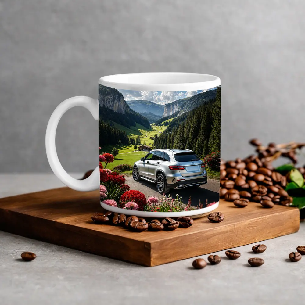 Mercedes Benz GLC Silver Alpine Valley Drive – Mugs