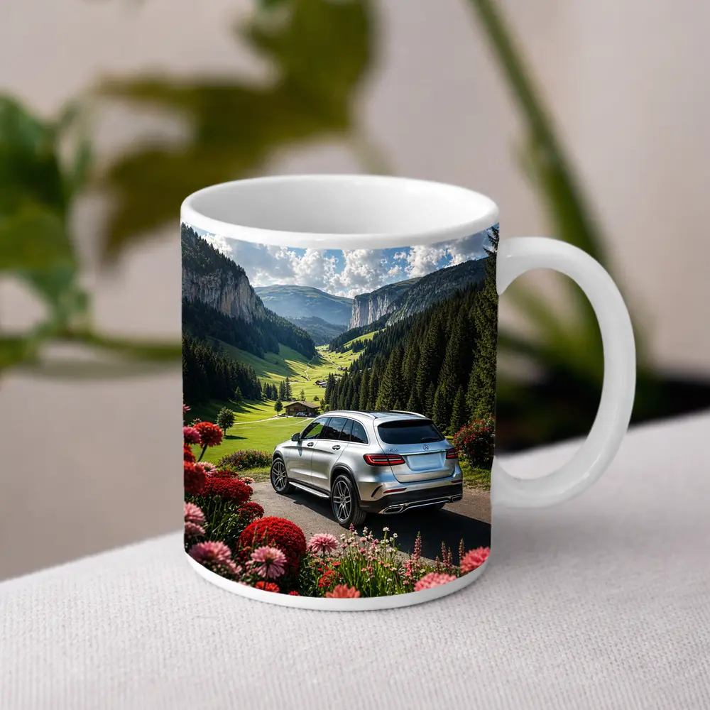 Mercedes Benz GLC Silver Alpine Valley Drive – Mugs