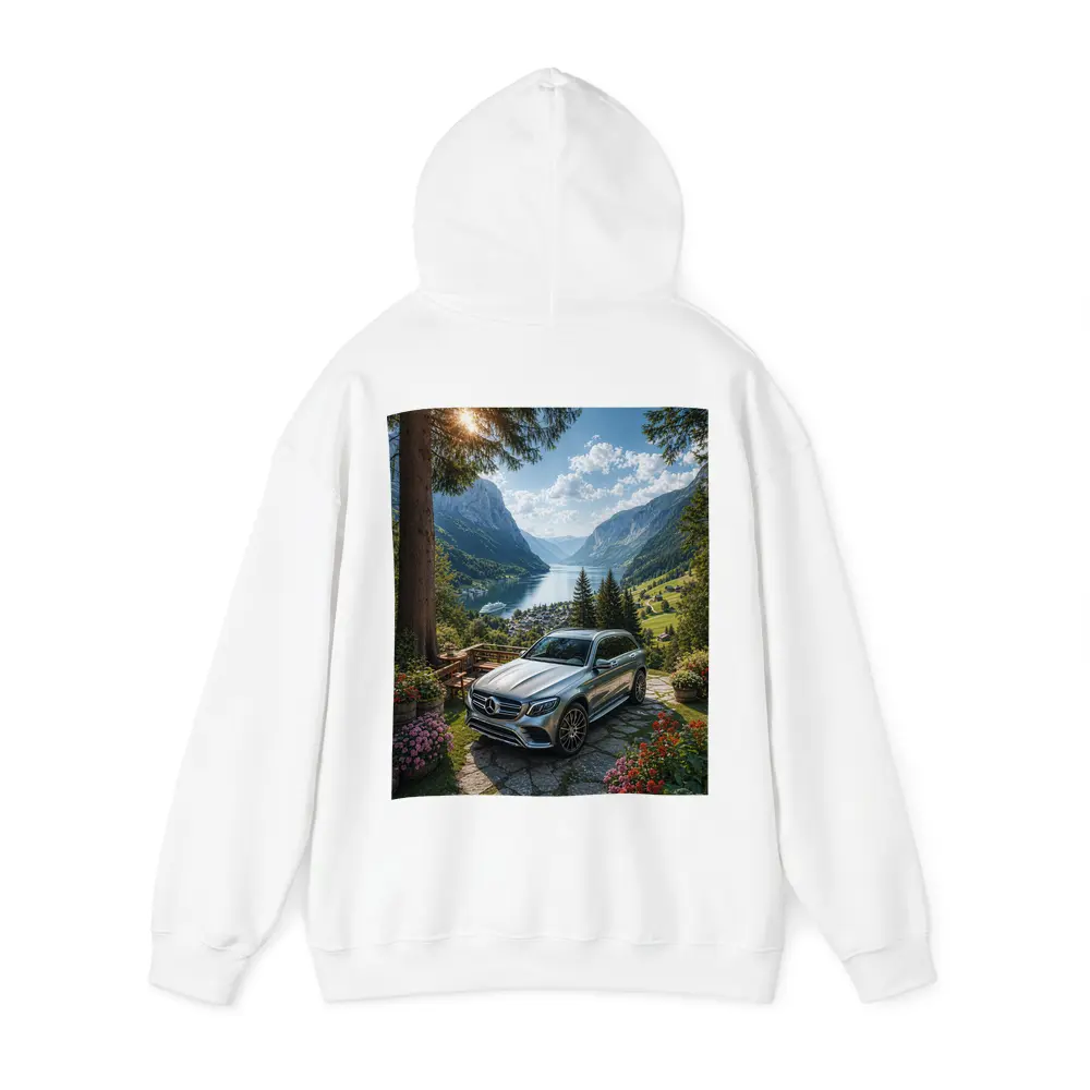 Mercedes GLC Silver SUV Alpine Valley View – Hoodies