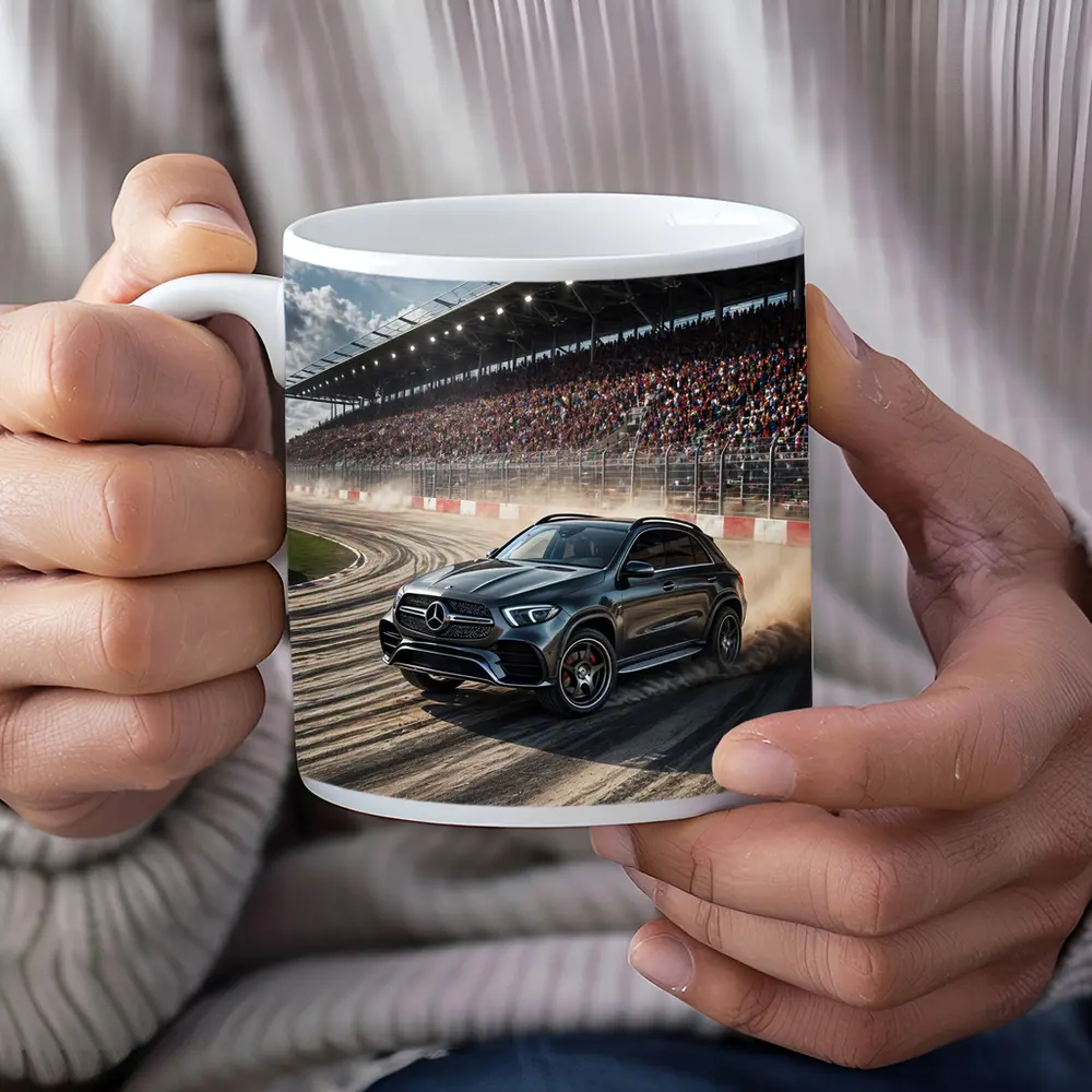 Mercedes Benz GLE Drifting Race Track Crowd – Mugs