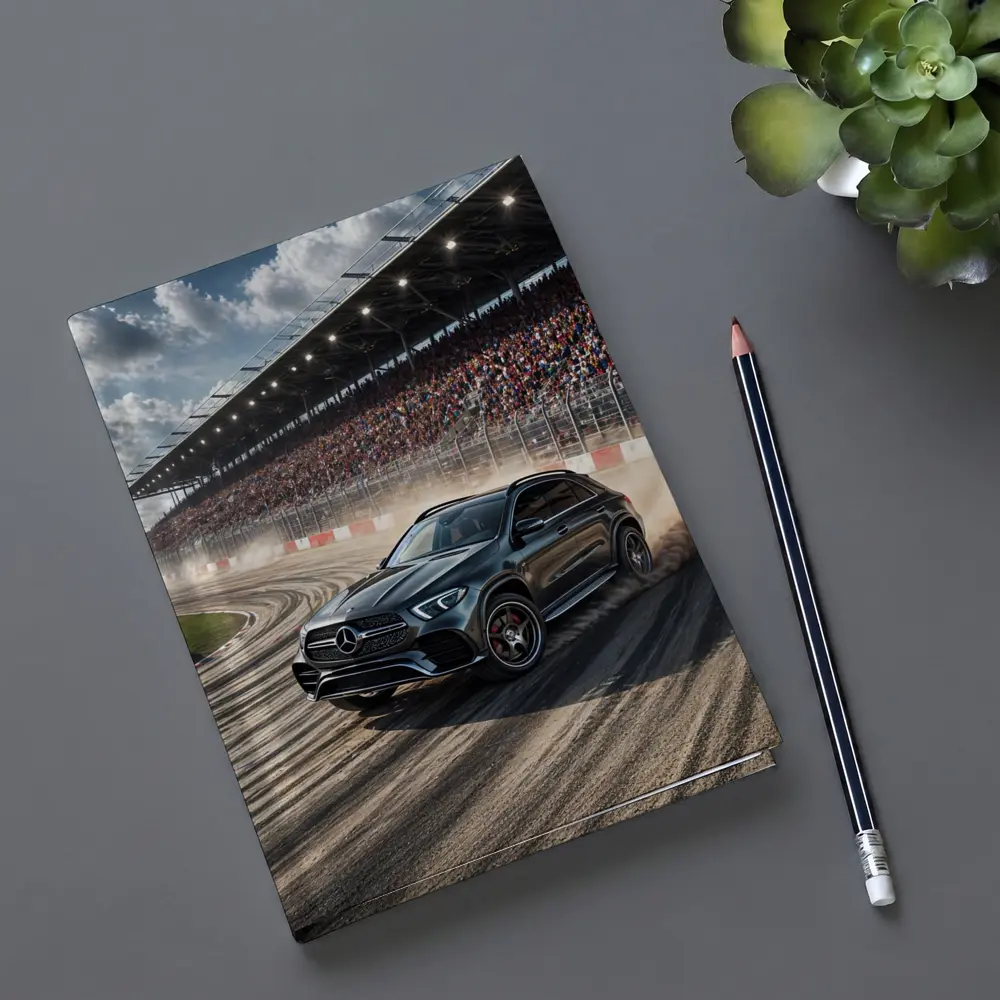 Mercedes Benz GLE Drifting Race Track Crowd – Notebooks