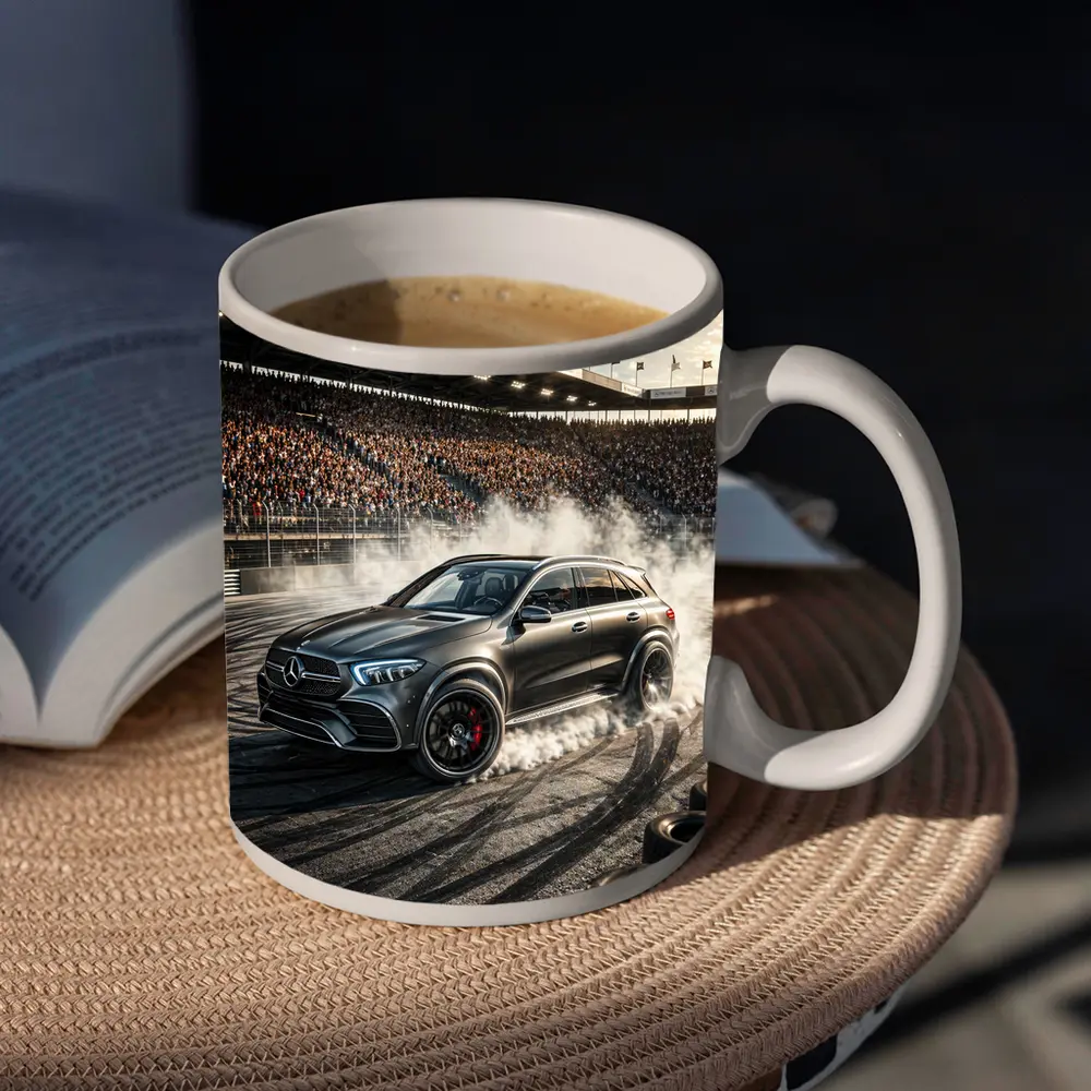 Mercedes GLE AMG Burnout Packed Stadium Track – Mugs