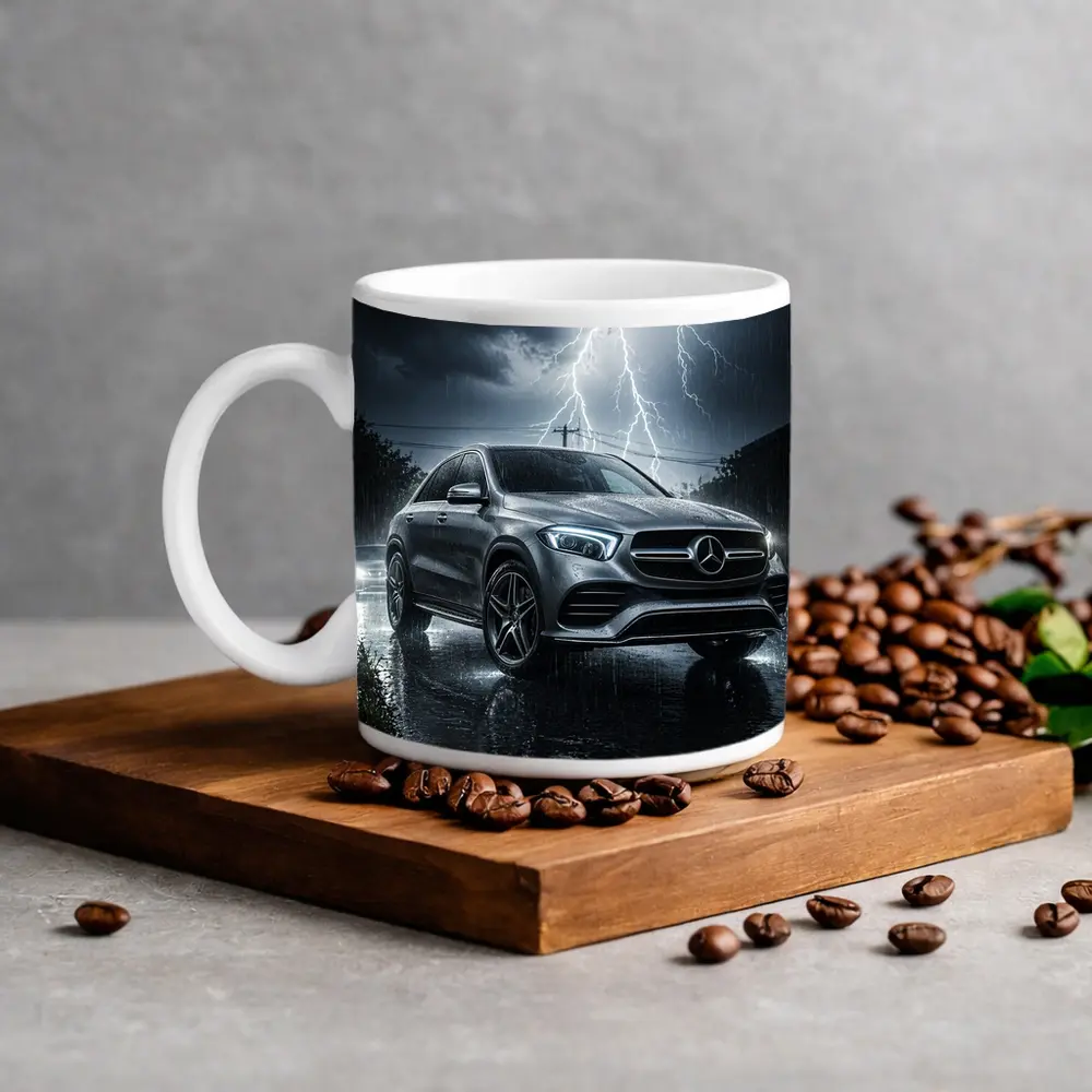 Mercedes Benz GLE Storm Lightning Rain – Mugs