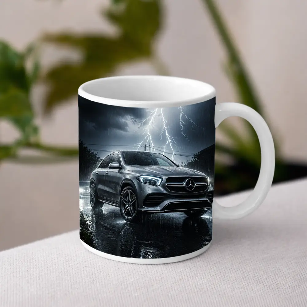 Mercedes Benz GLE Storm Lightning Rain – Mugs