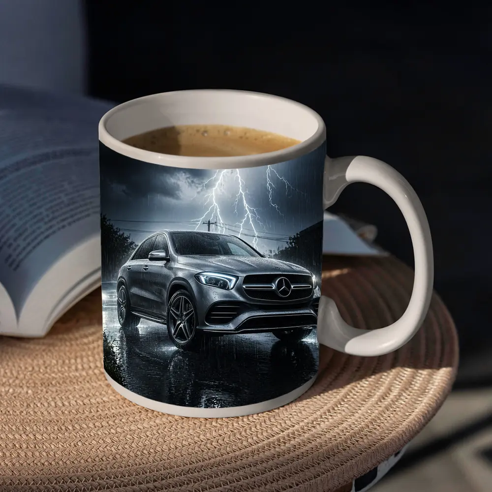 Mercedes Benz GLE Storm Lightning Rain – Mugs