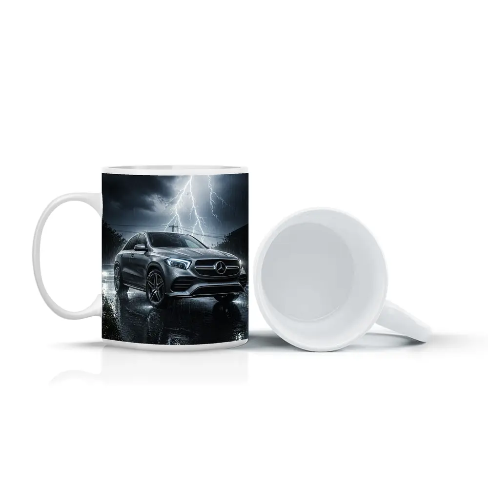 Mercedes Benz GLE Storm Lightning Rain – Mugs