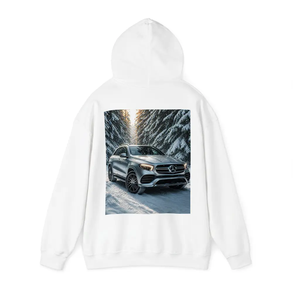 Mercedes Benz GLE Silver Snow Forest – Hoodies