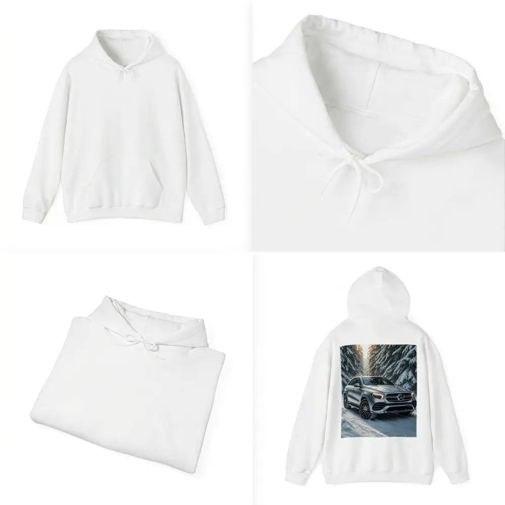 Mercedes Benz GLE Silver Snow Forest – Hoodies