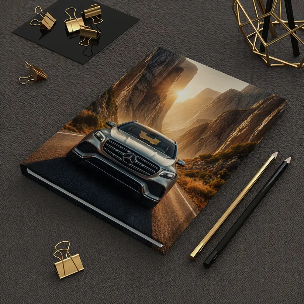 Mercedes GLS SUV Canyon Road Sunset – Notebooks