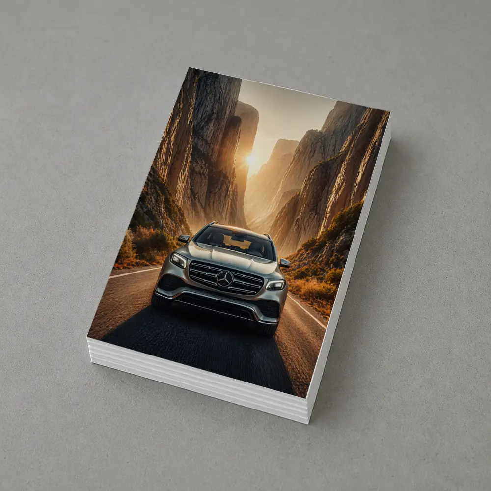 Mercedes GLS SUV Canyon Road Sunset – Postcards