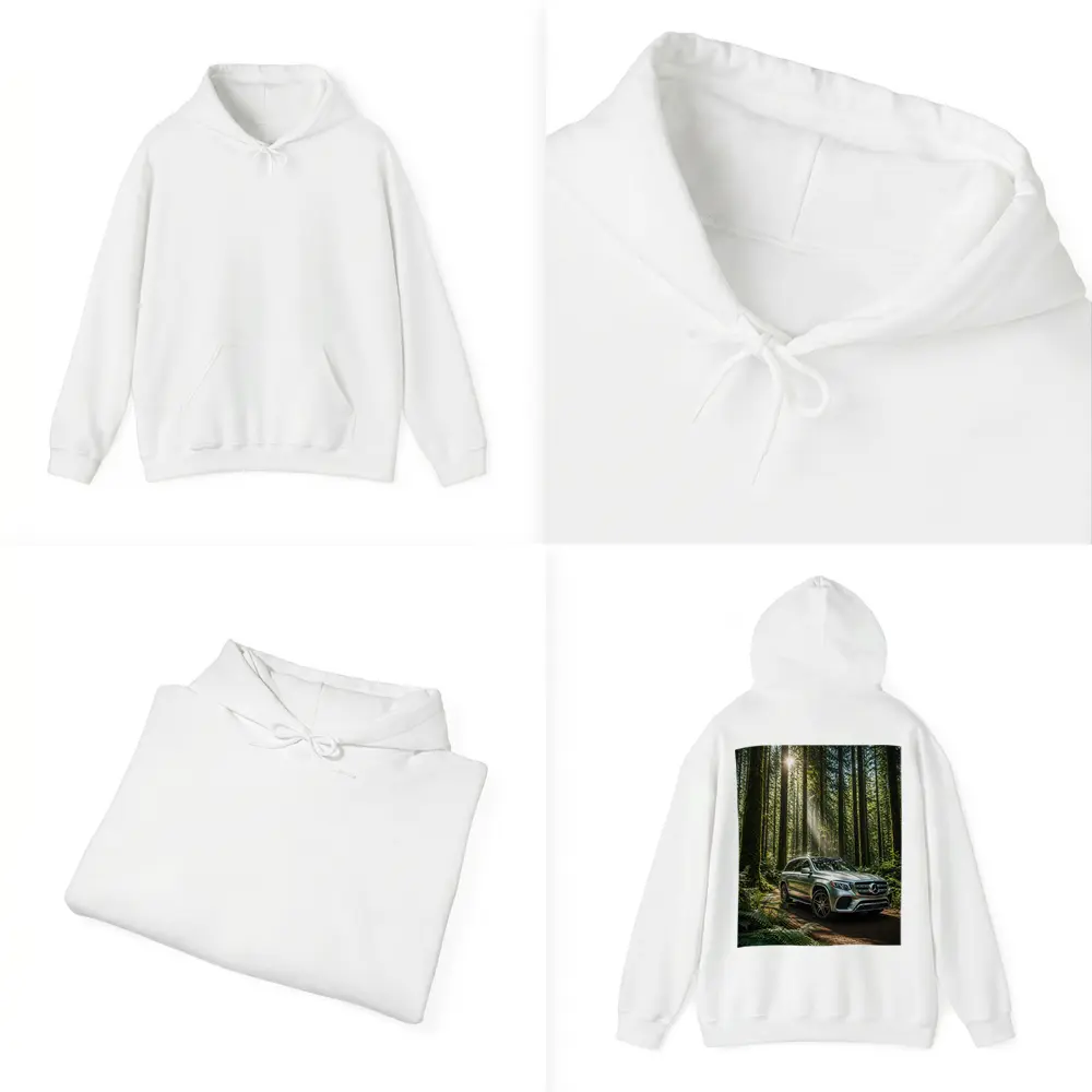 Mercedes Benz GLS SUV Forest Sunlight Drive – Hoodies