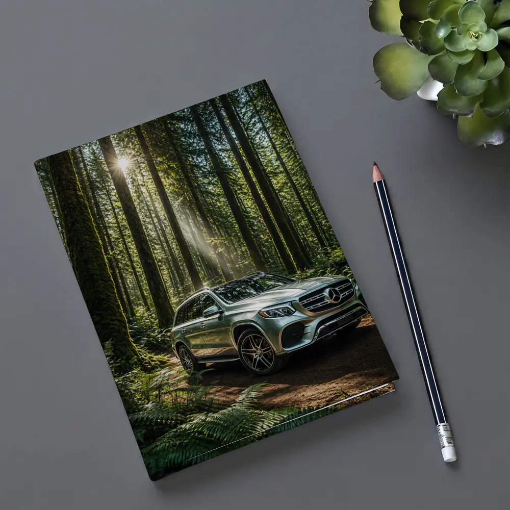 Mercedes Benz GLS SUV Forest Sunlight Drive – Notebooks