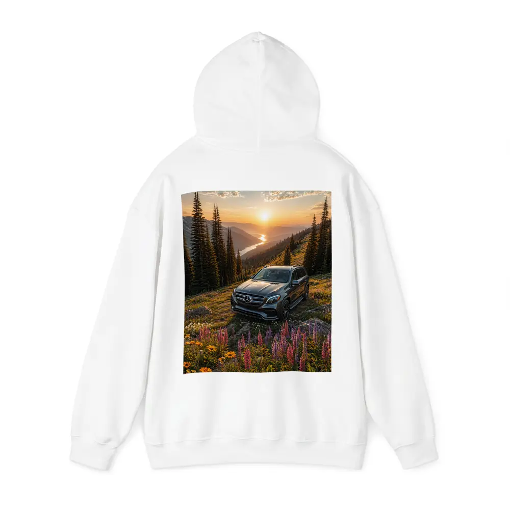 Mercedes Benz GLS Mountain Wildflower Sunset – Hoodies