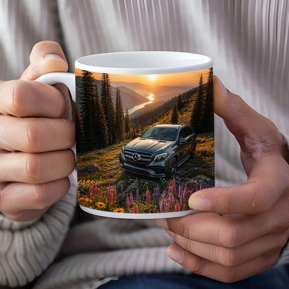 Mercedes Benz GLS Mountain Wildflower Sunset – Mugs
