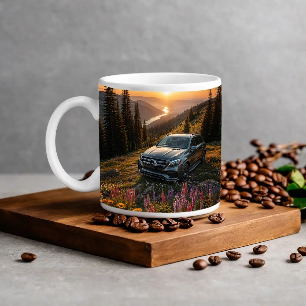Mercedes Benz GLS Mountain Wildflower Sunset – Mugs