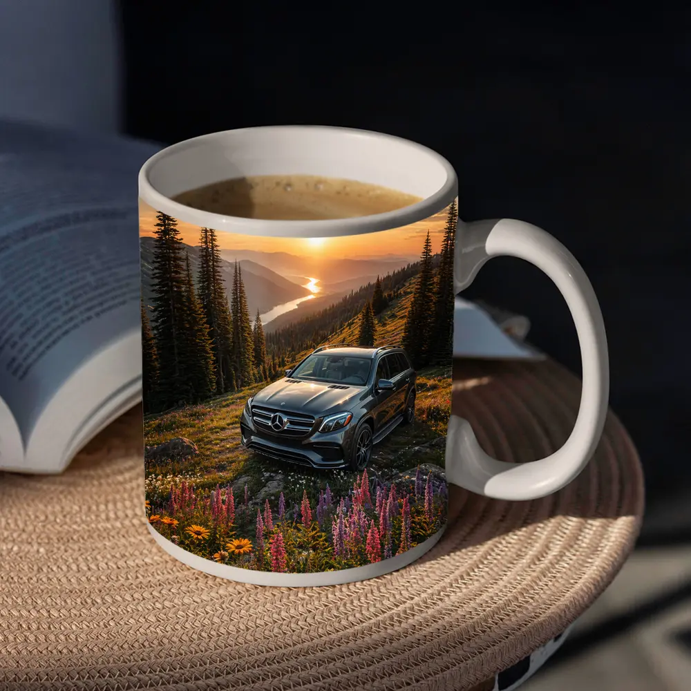 Mercedes Benz GLS Mountain Wildflower Sunset – Mugs