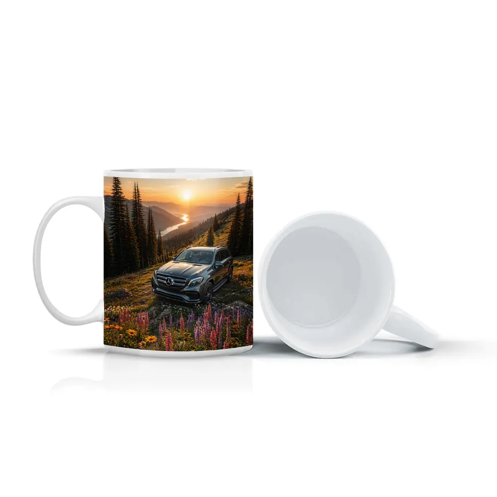 Mercedes Benz GLS Mountain Wildflower Sunset – Mugs