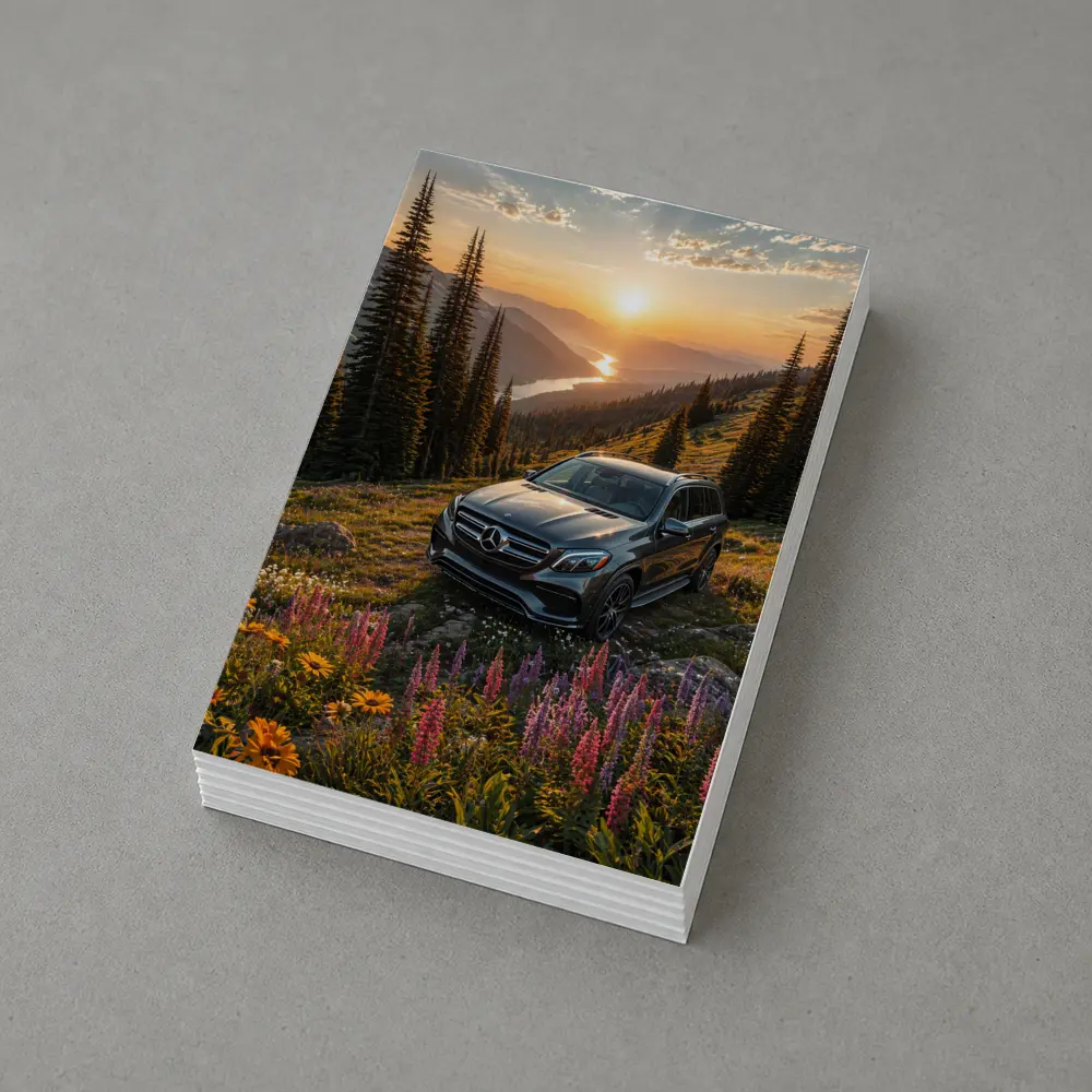 Mercedes Benz GLS Mountain Wildflower Sunset – Postcards