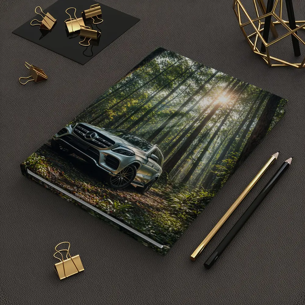 Mercedes Benz GLS Silver SUV Forest Light – Notebooks