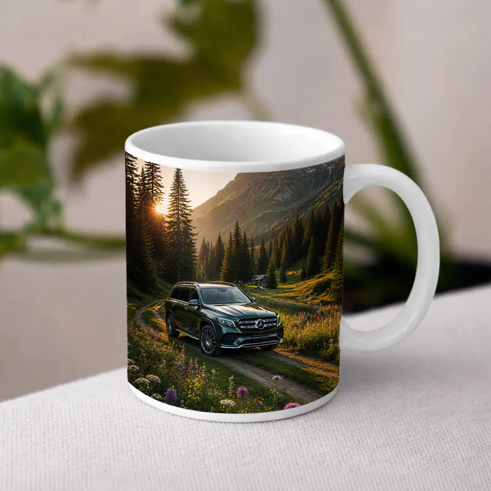 Mercedes Benz GLS Mountain Valley Sunset – Mugs
