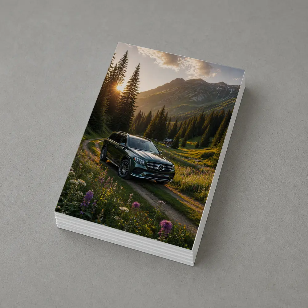 Mercedes Benz GLS Mountain Valley Sunset – Postcards
