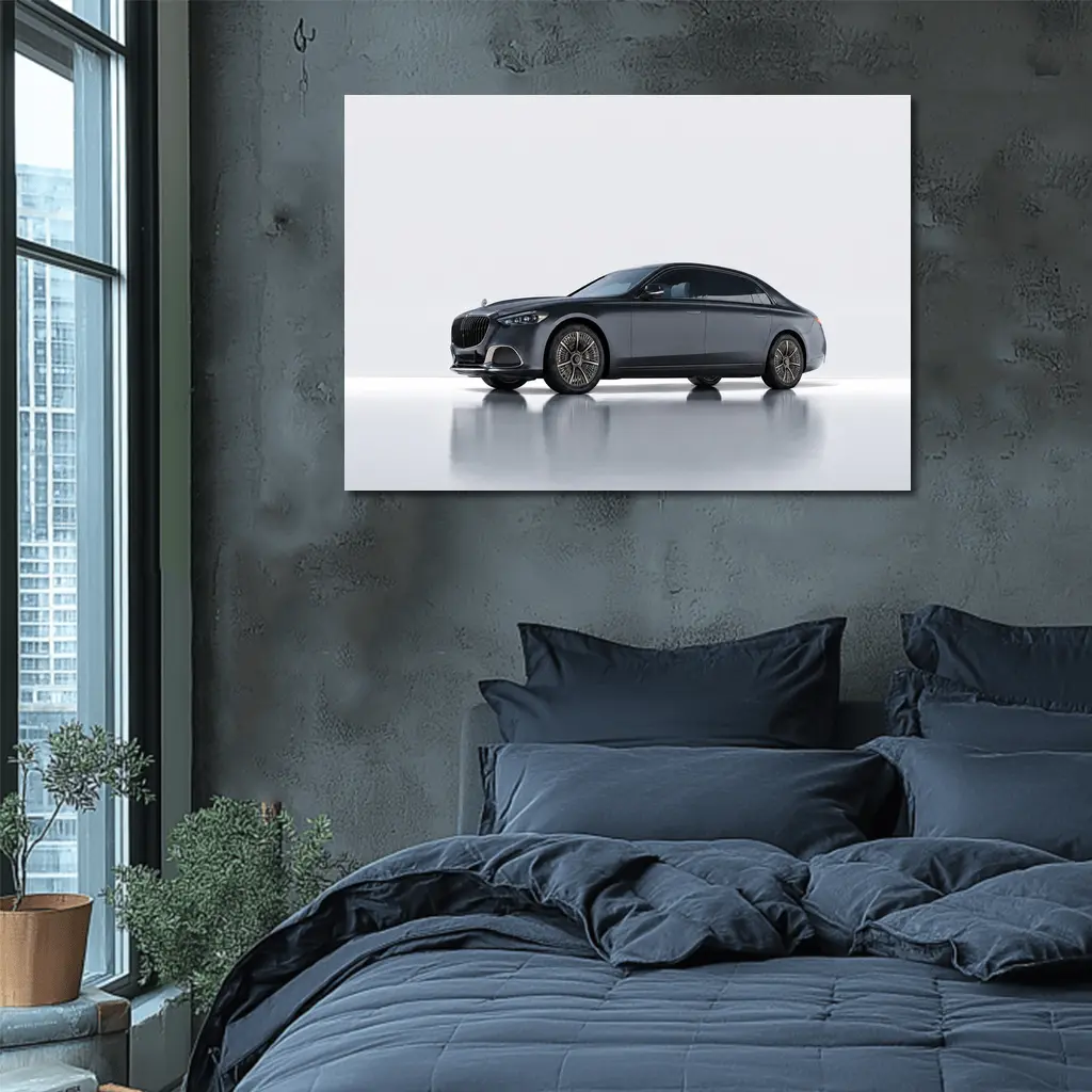 Mercedes Maybach S Class Gray Studio Shot – Wall Art