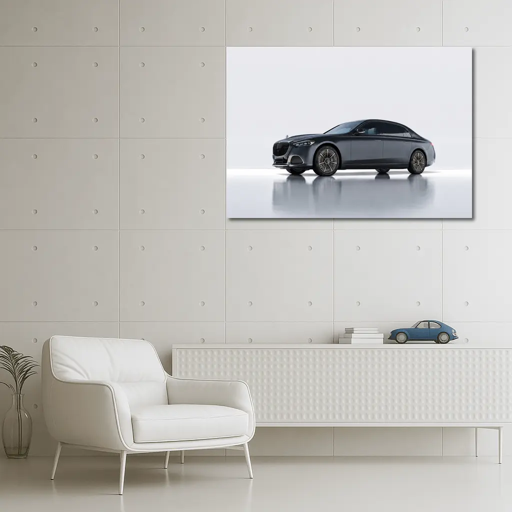 Mercedes Maybach S Class Gray Studio Shot – Wall Art