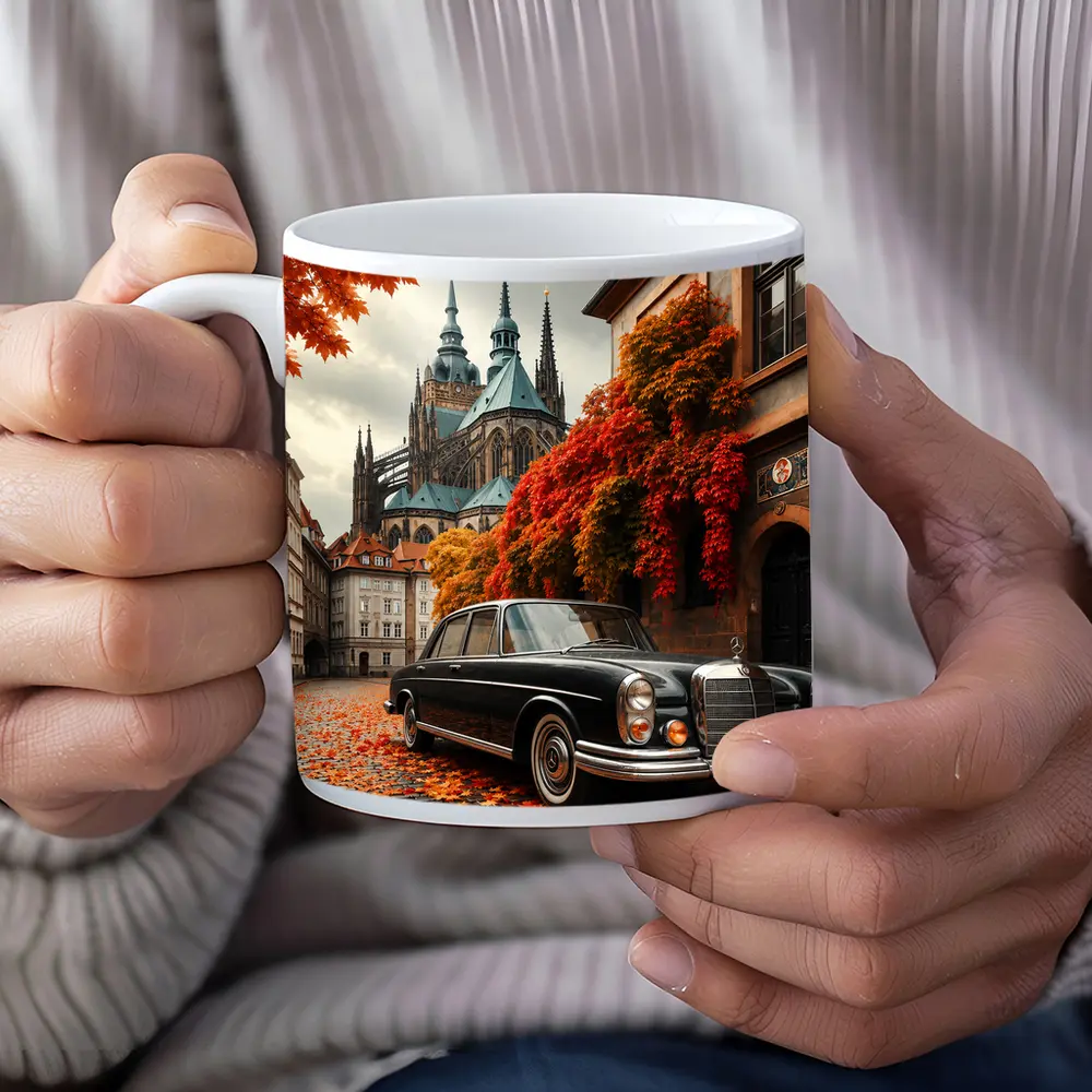Mercedes Benz S Class Prague Old Town – Mugs