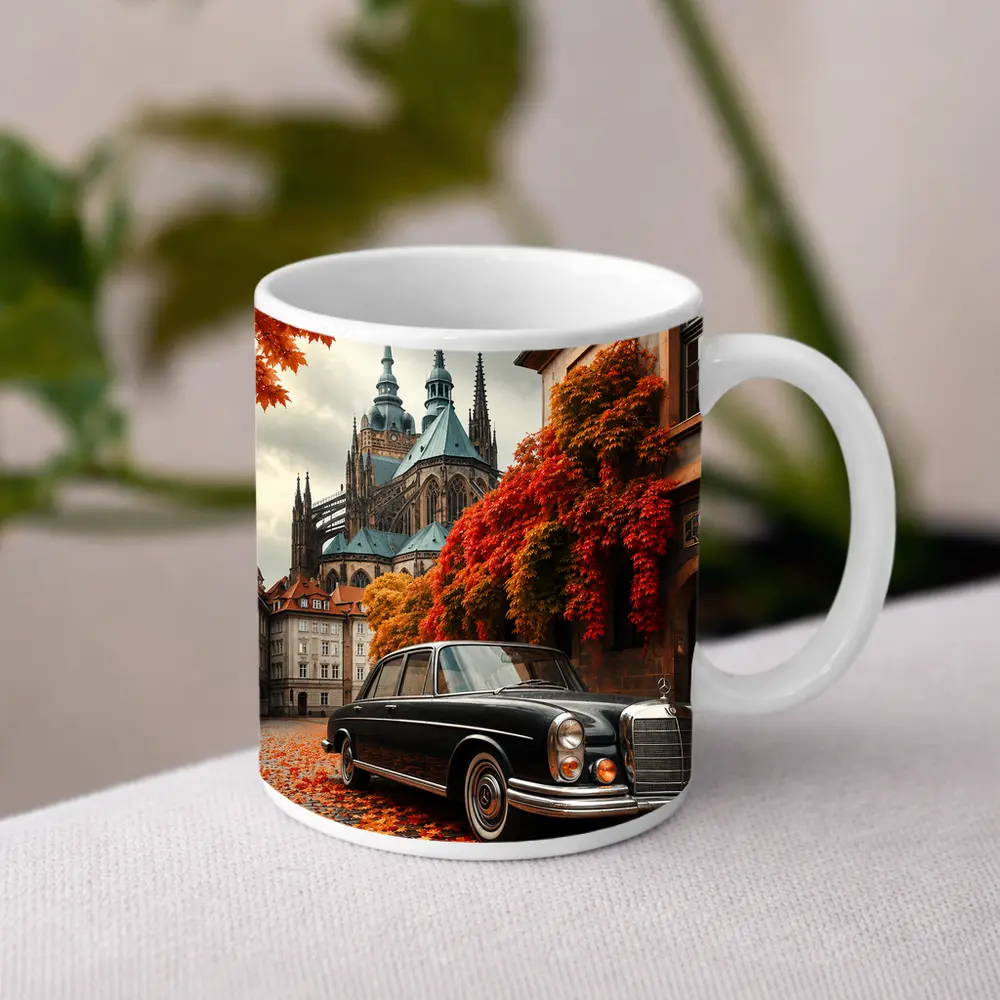Mercedes Benz S Class Prague Old Town – Mugs