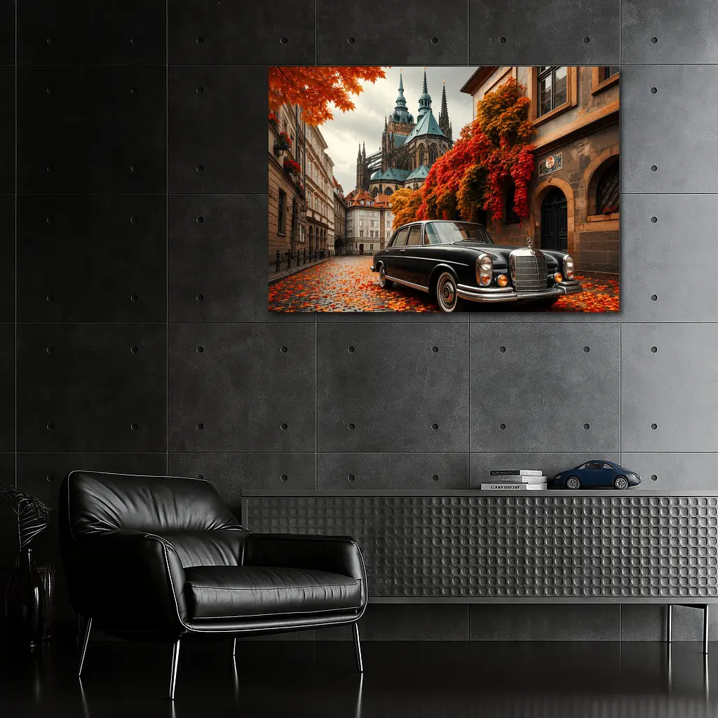 Mercedes Benz S Class Prague Old Town – Wall Art