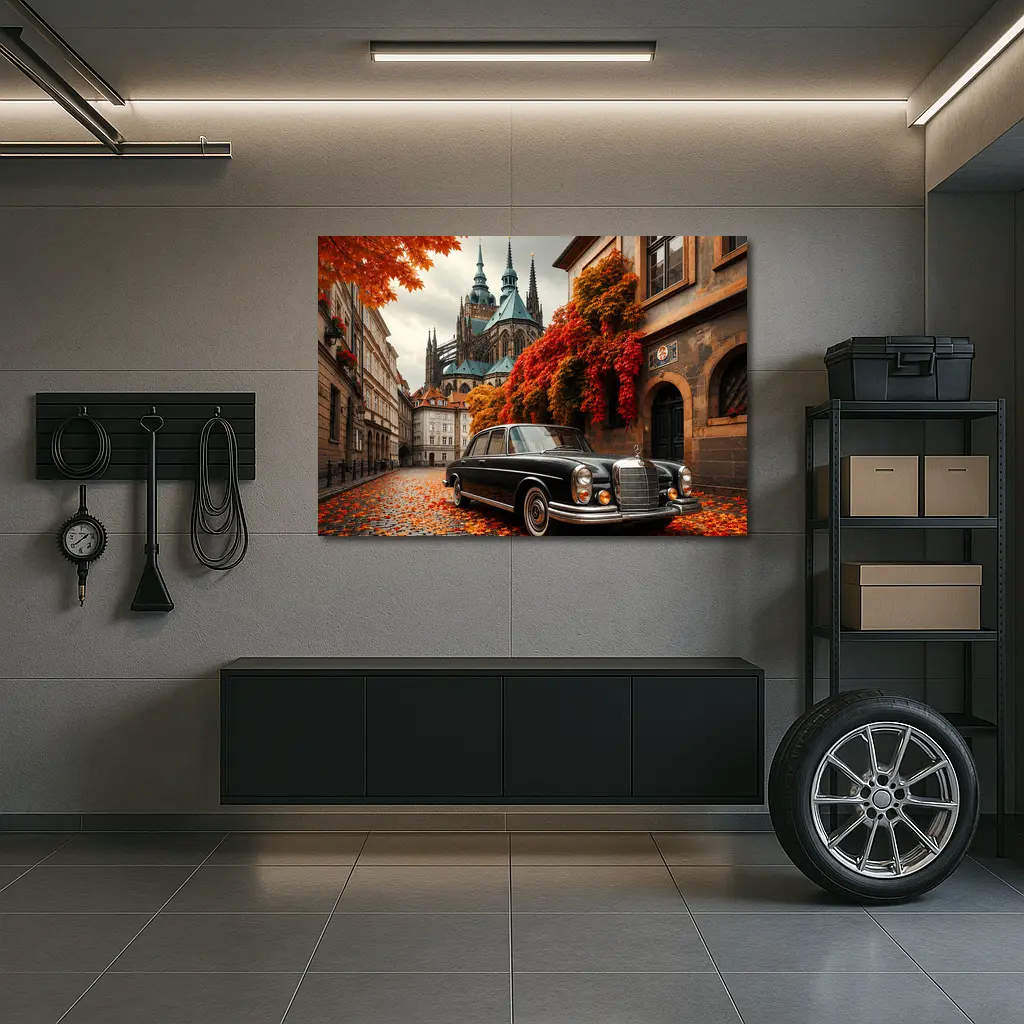 Mercedes Benz S Class Prague Old Town – Wall Art