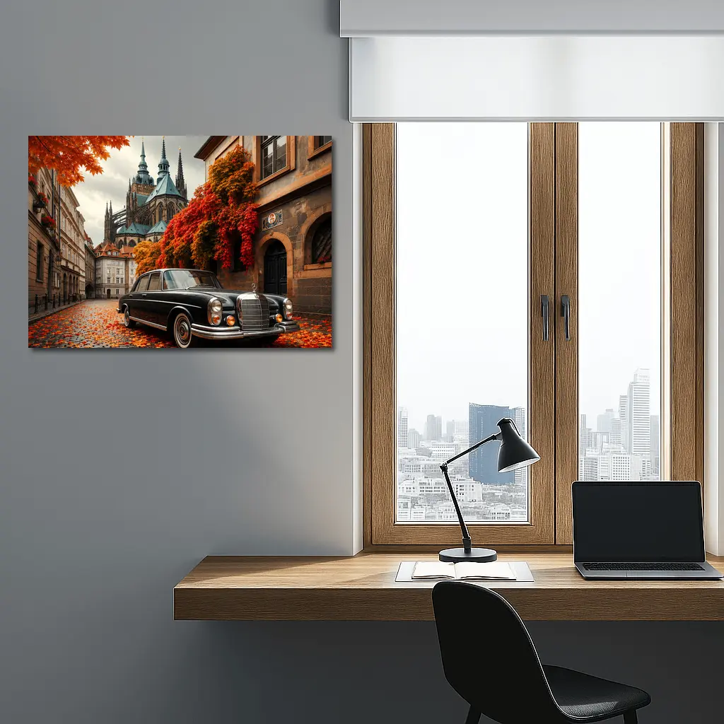 Mercedes Benz S Class Prague Old Town – Wall Art