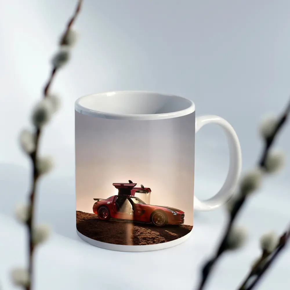 Mercedes SLS AMG Red Desert Gullwing – Mugs