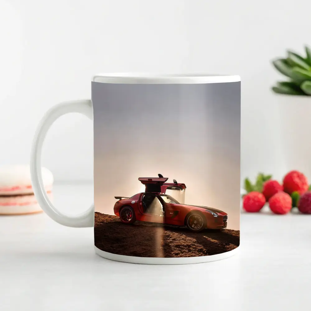 Mercedes SLS AMG Red Desert Gullwing – Mugs