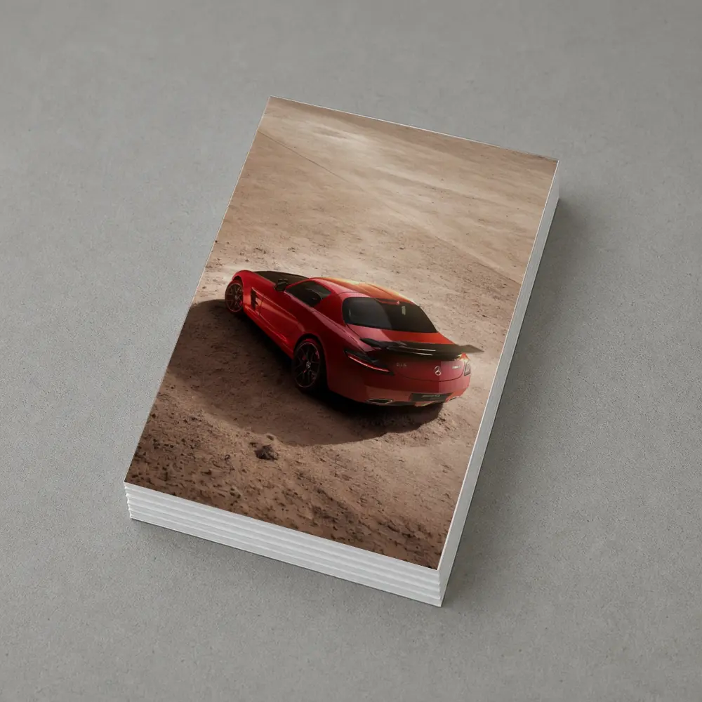 Mercedes SLS AMG Red Desert Sand – Postcards