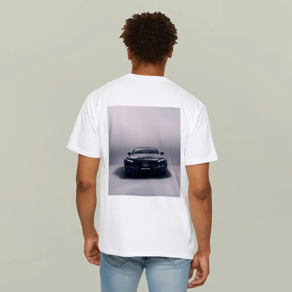 Mercedes AMG Black Coupe Studio Front View – T-Shirts