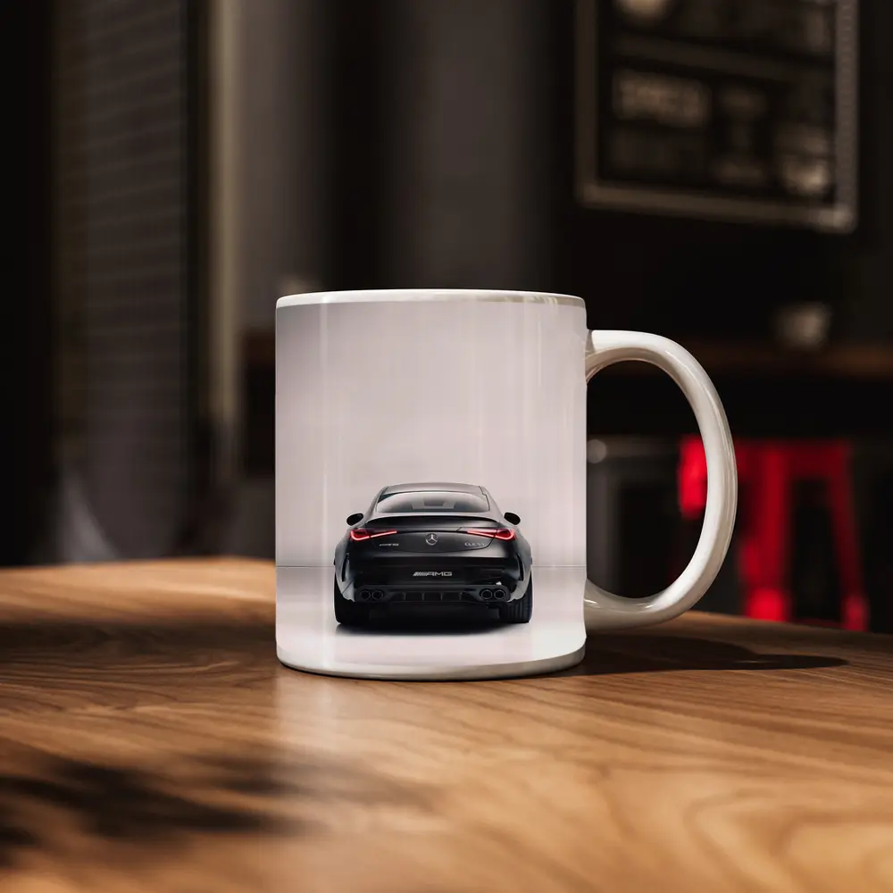 Mercedes AMG CLE Rear View Dark Studio – Mugs