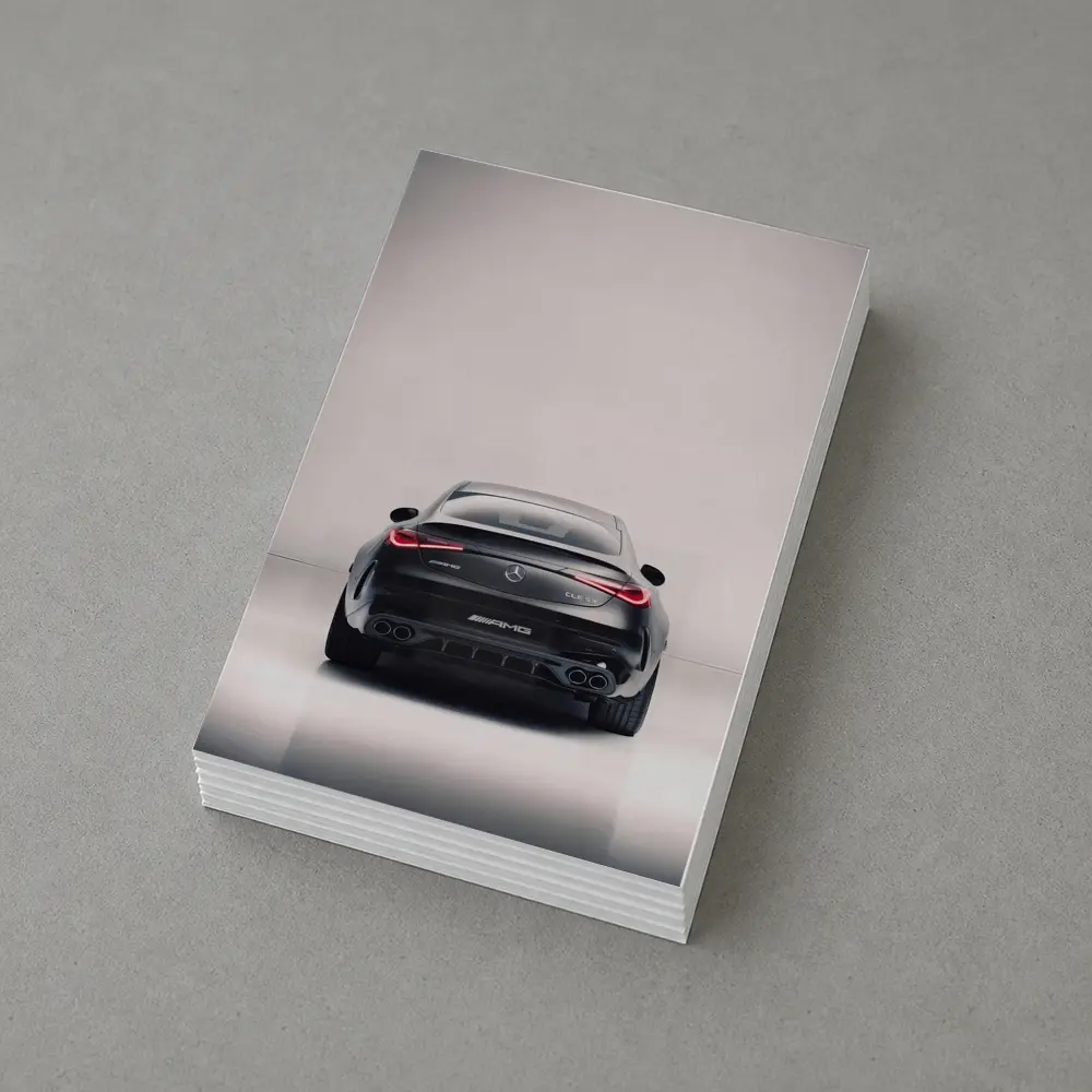 Mercedes AMG CLE Rear View Dark Studio – Postcards
