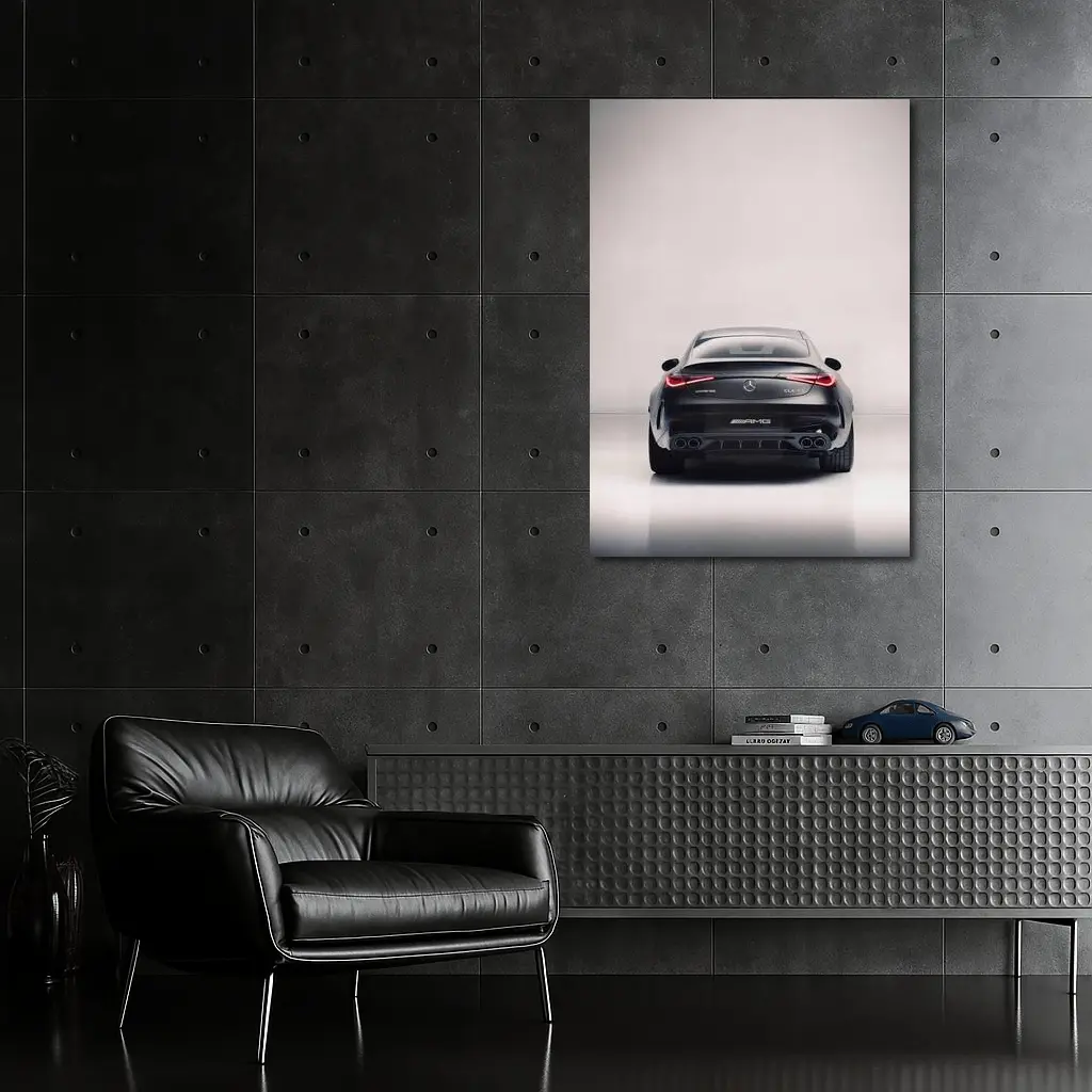 Mercedes AMG CLE Rear View Dark Studio – Wall Art