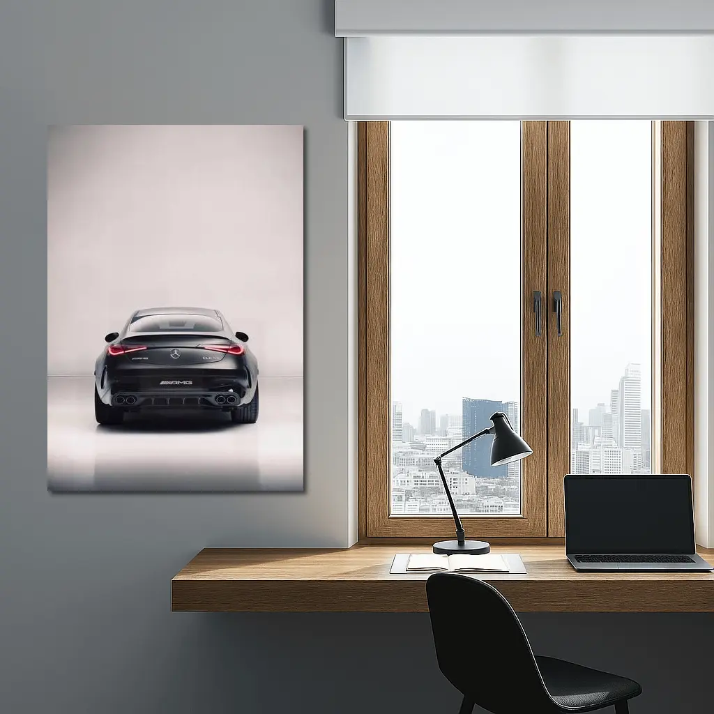 Mercedes AMG CLE Rear View Dark Studio – Wall Art